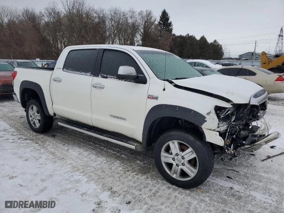 2008 Toyota Tundra 4WD Truck LTD with VIN 5TBDV58128S493081, listed as a Copart auction lot 42760865 with 0 mi miles and Salvage Title. Bid and sale history available at carsss.com. Image 4.
