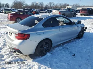 2016 BMW 2 Series M235i xDrive with VIN WBA1J9C50GV372199, listed as a Copart auction lot 87229084 with 0 mi miles and Salvage Title. Bid and sale history available at carsss.com. Image 3.