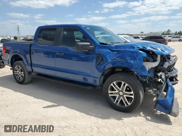 2023 Ford F-150 XL with VIN 1FTFW1E51PKF30933, listed as a Copart auction lot 53256355 with 26,267 mi miles and Salvage Title. Bid and sale history available at carsss.com. Image 4.