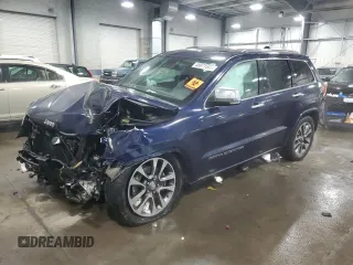 2017 Jeep Grand Cherokee Overland with VIN 1C4RJFCT0HC842974, listed as a Copart auction lot 45971555 with 0 mi miles and Non Repairable. Bid and sale history available at carsss.com. Image 1.