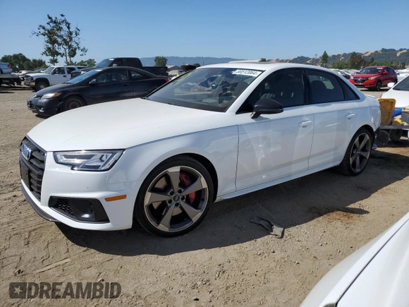 2019 Audi S4 Prestige with VIN WAUC4AF45KA089396, listed as a Copart auction lot 58512064 with 16,604 mi miles and Salvage Title. Bid and sale history available at carsss.com. Image 1.