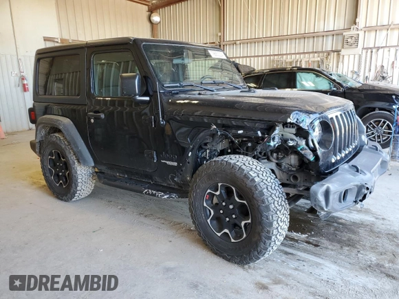 2021 Jeep Wrangler Sport S with VIN 1C4GJXAN1MW681030, listed as a Copart auction lot 79663324 with 38,526 mi miles and Salvage title. Bid and sale history available at DreamBid. Image 4.