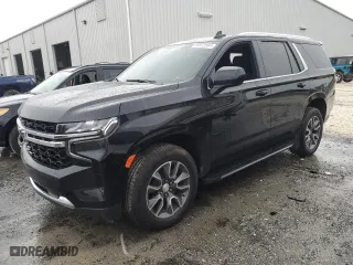 2021 Chevrolet Tahoe LS with VIN 1GNSCMKD4MR335973, listed as a Copart auction lot 69972594 with 42,129 mi miles and Salvage Title. Bid and sale history available at carsss.com. Image 1.