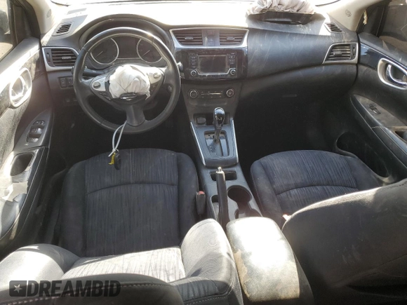2017 Nissan Sentra SV with VIN 3N1AB7AP3HL654723, listed as a Copart auction lot 48437835 with 117,270 mi miles and Salvage Title. Bid and sale history available at carsss.com. Image 8.