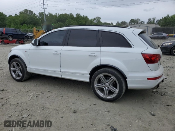 2015 Audi Q7 S line Prestige z VIN WA1DGAFE8FD023785, wystawiony jako Copart lot #56737425 z przebiegiem 134 926 mil mil oraz Szkoda całkowita • Salvage title. Historia ofert i sprzedaży dostępna na DreamBid. Obrazek 2.
