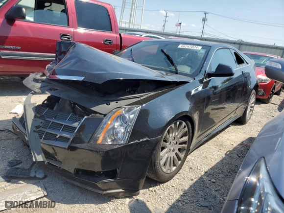 2011 Cadillac CTS Coupe with VIN 1G6DA1ED6B0127003, listed as a Copart auction lot 84096464 with 0 mi miles and Salvage Title. Bid and sale history available at carsss.com. Image 1.