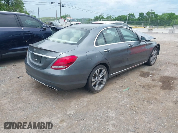 2017 Mercedes-Benz C 300 with VIN 55SWF4JB3HU208465, listed as a IAAI auction lot 42129983 with 123,710 mi miles and . Bid and sale history available at DreamBid. Image 4.