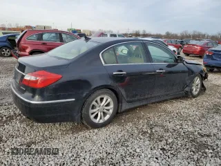 2013 Hyundai Genesis 3.8L with VIN KMHGC4DDXDU216586, listed as a Copart auction lot 46252005 with 166,975 mi miles and Salvage Title. Bid and sale history available at carsss.com. Image 3.