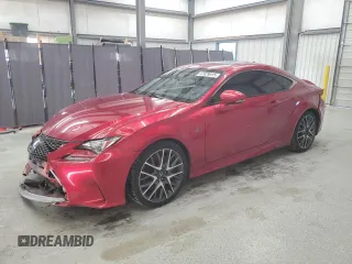 2015 Lexus RC 350 with VIN JTHHE5BC9F5003241, listed as a Copart auction lot 47429815 with 109,078 mi miles and Salvage Title. Bid and sale history available at carsss.com. Image 1.