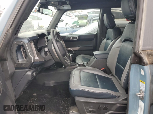 2022 Ford Bronco с VIN 1FMEE5BPXNLB48768, выставлен на аукционе Copart как лот 43203625 с пробегом 75 873 миль миль и Списание • Salvage title. История ставок и продаж доступна на DreamBid. Изображение 7.
