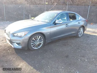 2018 Infiniti Q50 3.0t SPORT with VIN JN1EV7AR4JM437509, listed as a IAAI auction lot 41856195 with 127,473 mi miles. Bid and sale history available at carsss.com. Image 2.
