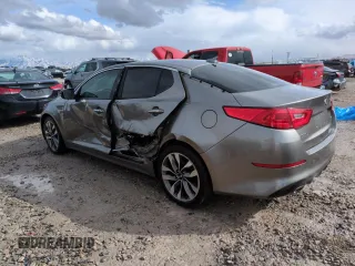 2015 Kia Optima SX with VIN 5XXGR4A78FG385600, listed as a Copart auction lot 49179985 with 120,789 mi miles and Salvage Title. Bid and sale history available at carsss.com. Image 2.