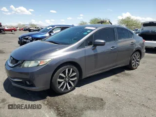 2015 Honda Civic EX-L z VIN 19XFB2F97FE020249, wystawiony jako Copart lot #60110115 z przebiegiem 186 479 mil mil oraz Czysty tytuł • Clean title. Historia ofert i sprzedaży dostępna na DreamBid. Obrazek 1.