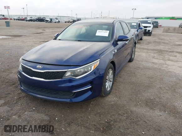 2018 Kia Optima S with VIN 5XXGT4L33JG214404, listed as a IAAI auction lot 41517699 with 91,740 mi miles and . Bid and sale history available at DreamBid. Image 2.