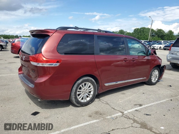 2012 Toyota Sienna XLE AAS with VIN 5TDYK3DC1CS233762, listed as a Copart auction lot 59224495 with 116,155 mi miles and Salvage title. Bid and sale history available at DreamBid. Image 3.