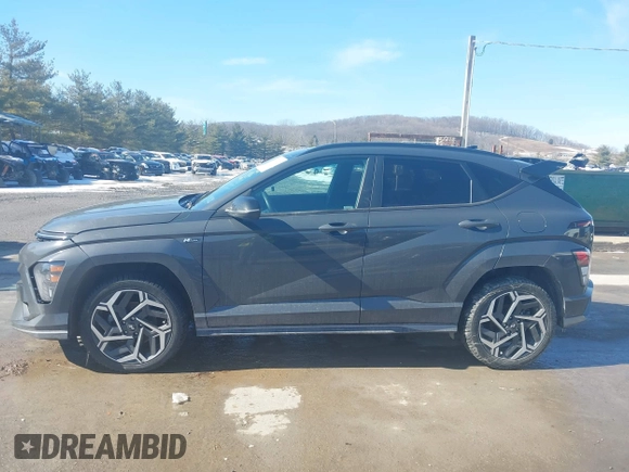 2024 Hyundai Kona N Line with VIN KM8HACA34RU034714, listed as a IAAI auction lot 41561923 with 15,137 mi miles. Bid and sale history available at carsss.com. Image 14.
