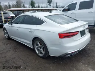 2021 Audi A5 Sportback S line Premium with VIN WAUDACF59MA053649, listed as a IAAI auction lot 41708092 with 56,936 mi miles. Bid and sale history available at carsss.com. Image 3.