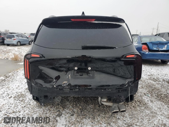 2024 Kia Telluride EX with VIN 5XYP3DGC9RG424653, listed as a Copart auction lot 44576655 with 27,418 mi miles and Salvage Title. Bid and sale history available at carsss.com. Image 6.