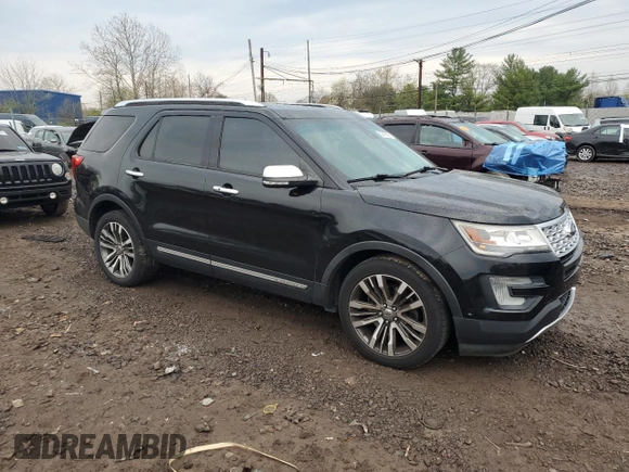 2016 Ford Explorer Platinum with VIN 1FM5K8HT2GGB60164, listed as a Copart auction lot 52878495 with Not provided miles and Salvage title. Bid and sale history available at DreamBid. Image 4.