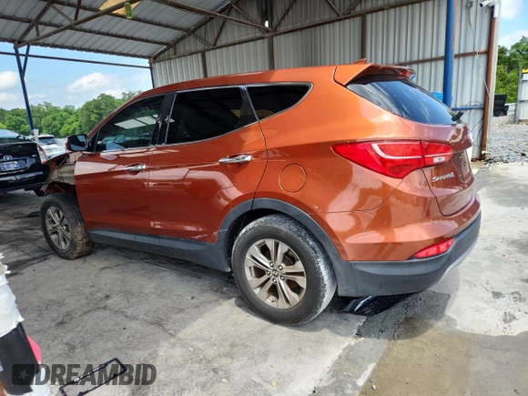 2014 Hyundai Santa Fe with VIN 5XYZT3LB4EG145430, listed as a Copart auction lot 58554075 with 38,690 mi miles and Salvage title. Bid and sale history available at DreamBid. Image 2.