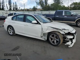 2015 BMW 3 Series 328i with VIN WBA3A5C51FP605057, listed as a Copart auction lot 45147775 with 121,448 mi miles and Salvage Title. Bid and sale history available at carsss.com. Image 4.