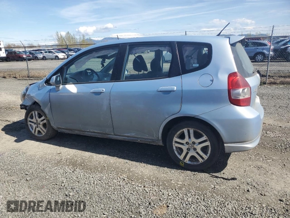 2008 Honda Fit Sport with VIN JHMGD38698S067935, listed as a Copart auction lot 50264995 with 142,268 mi miles and Salvage Title. Bid and sale history available at carsss.com. Image 2.