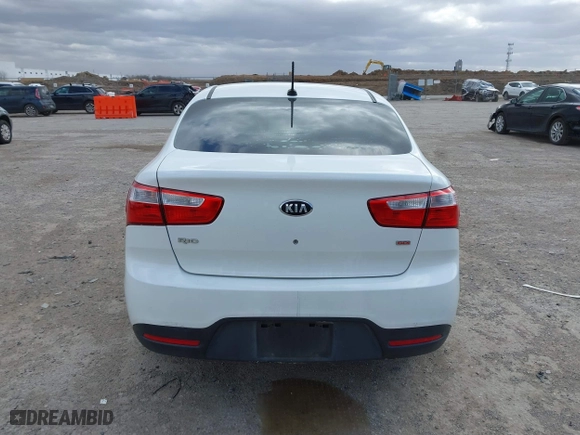 2013 Kia Rio LX with VIN KNADM4A3XD6236578, listed as a IAAI auction lot 41722410 with 174,894 mi miles. Bid and sale history available at carsss.com. Image 16.