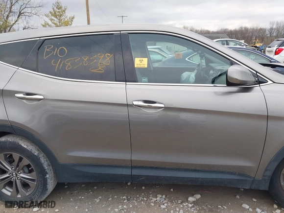2013 Hyundai Santa Fe Sport with VIN 5XYZTDLB9DG065805, listed as a IAAI auction lot 41838398 with 103,436 mi miles. Bid and sale history available at carsss.com. Image 13.