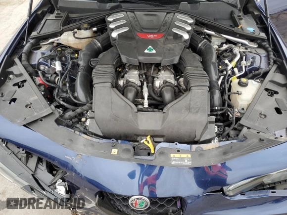 2017 Alfa Romeo Giulia with VIN ZARFAEAV0H7548796, listed as a Copart auction lot 81103094 with 63,028 mi miles and Salvage title. Bid and sale history available at DreamBid. Image 12.