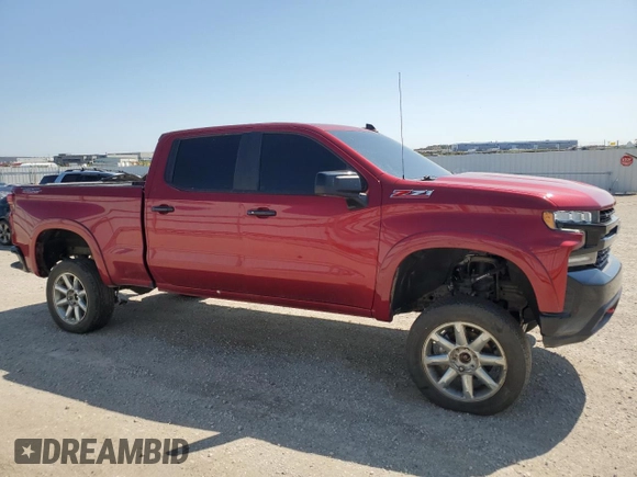 2021 Chevrolet Silverado 1500 LT Trail Boss with VIN 3GCPYFED3MG135125, listed as a Copart auction lot 46894275 with 56,694 mi miles and Salvage Title. Bid and sale history available at DreamBid. Image 4.