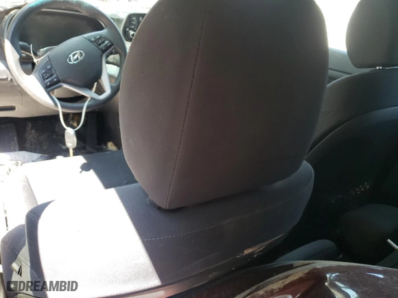 2019 Hyundai Tucson SE with VIN KM8J23A48KU001485, listed as a Copart auction lot 55302163 with 0 mi miles and Salvage Title. Bid and sale history available at carsss.com. Image 8.