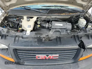 2009 GMC Savana Cargo Van with VIN 1GTFG15X091107882, listed as a Copart auction lot 47825745 with 357,222 mi miles and Salvage Title. Bid and sale history available at carsss.com. Image 12.