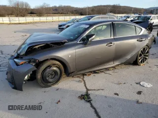 2023 Lexus IS with VIN JTHGZ1B21P5060633, listed as a Copart auction lot 88152355 with 17,183 mi miles and Salvage Title. Bid and sale history available at carsss.com. Image 1.