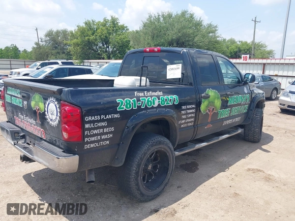 2007 Dodge Ram 1500 SLT with VIN 1D7HA18207S237507, listed as a IAAI auction lot 42081699 with Not Provided miles. Bid and sale history available at carsss.com. Image 4.