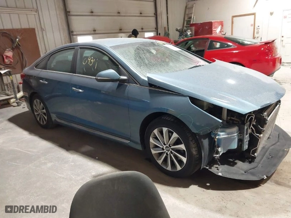 2015 Hyundai Sonata 2.4L Sport with VIN 5NPE34AF9FH187614, listed as a IAAI auction lot 41510937 with 158,911 mi miles. Bid and sale history available at carsss.com. Image 1.