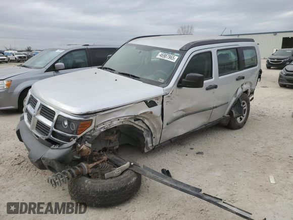 2008 Dodge Nitro SXT with VIN 1D8GU28K68W285186, listed as a Copart auction lot 46987965 with 118,843 mi miles and Salvage Title. Bid and sale history available at DreamBid. Image 1.