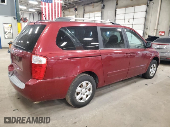 2010 Kia Sedona LX with VIN KNDMG4C31A6335308, listed as a Copart auction lot 50356855 with 191,961 mi miles and Clean Title. Bid and sale history available at carsss.com. Image 3.