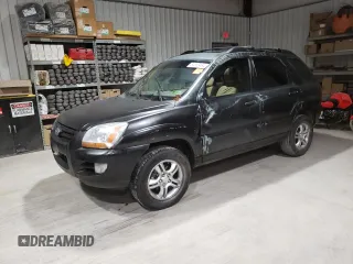 2005 Kia Sportage LX with VIN KNDJE723857118317, listed as a Copart auction lot 80383494 with 91,084 mi miles and Salvage Title. Bid and sale history available at carsss.com. Image 1.