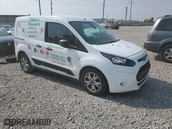 2015 Ford Transit Connect XLT with VIN NM0LS6F74F1219123, listed as a Copart auction lot 58958965 with 169,279 mi miles and Salvage title. Bid and sale history available at DreamBid. Image 4.