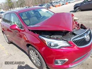 2019 Buick Envision Essence with VIN LRBFXCSA0KD088720, listed as a IAAI auction lot 41619768 with 115,298 mi miles and . Bid and sale history available at carsss.com. Image 1.