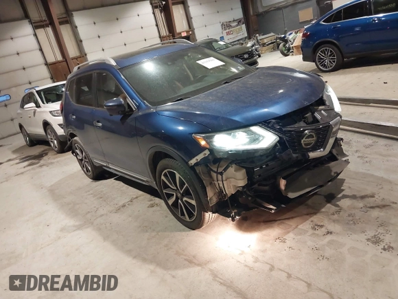 2019 Nissan Rogue SL with VIN 5N1AT2MV6KC784646, listed as a IAAI auction lot 41359980 with 99,507 mi miles. Bid and sale history available at carsss.com. Image 1.