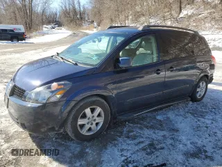 2005 Nissan Quest SE with VIN 5N1BV28UX5N107334, listed as a Copart auction lot 45776135 with 193,466 mi miles and Salvage Title. Bid and sale history available at carsss.com. Image 1.