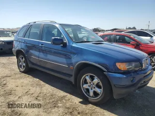 2000 BMW X5 with VIN WBAFB3341YLH02648, listed as a Copart auction lot 64767024 with 134,342 mi miles and Salvage Title. Bid and sale history available at carsss.com. Image 4.