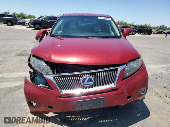 2010 Lexus RX 450h with VIN JTJZB1BA5A2400054, listed as a Copart auction lot 63348865 with 177,153 mi miles and Salvage title. Bid and sale history available at DreamBid. Image 5.