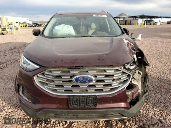 2019 Ford Edge Titanium with VIN 2FMPK4K96KBB80142, listed as a Copart auction lot 84847814 with 75,602 mi miles and Salvage title. Bid and sale history available at DreamBid. Image 5.
