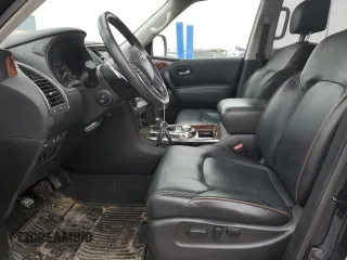 2018 Nissan Armada Platinum with VIN JN8AY2NE8J9730401, listed as a Copart auction lot 44050385 with 77,305 mi miles and Salvage Title. Bid and sale history available at carsss.com. Image 7.