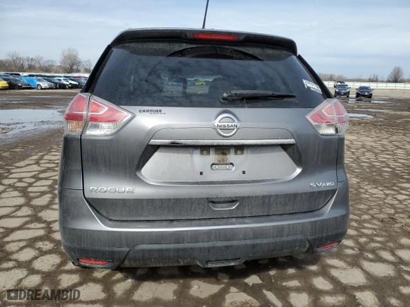 2016 Nissan Rogue SV with VIN JN8AT2MV1GW143824, listed as a Copart auction lot 46431685 with 93,040 mi miles and Salvage Title. Bid and sale history available at carsss.com. Image 6.