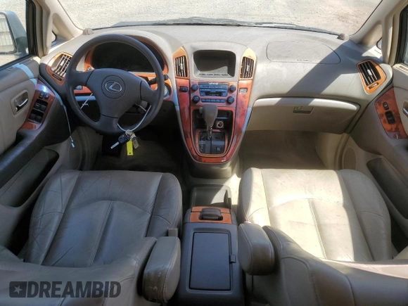 2003 Lexus RX 300 with VIN JTJGF10U330160686, listed as a Copart auction lot 67560264 with 130,954 mi miles and Clean Title. Bid and sale history available at carsss.com. Image 8.