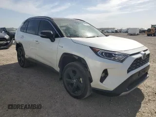 2021 Toyota RAV4 Hybrid XSE with VIN 4T3E6RFV2MU047334, listed as a Copart auction lot 49154605 with 33,588 mi miles and Salvage Title. Bid and sale history available at carsss.com. Image 4.