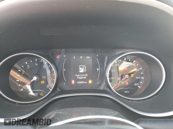 2019 Jeep Compass Altitude with VIN 3C4NJCBB9KT614537, listed as a Copart auction lot 53505475 with 120,623 mi miles and Salvage title. Bid and sale history available at DreamBid. Image 9.